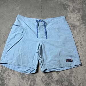 Patagonia Mens 38 Wavefarer Board Shorts Tie Waist Beach Blue‎